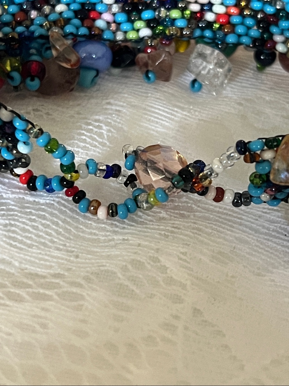Colorful Multistrand Beaded Bracelet - Picture 4 of 6